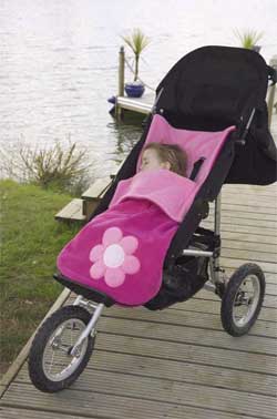 Applique Flower Pink Buggysnuggle