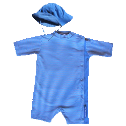 Baby Cotton UV protection Suit Sky