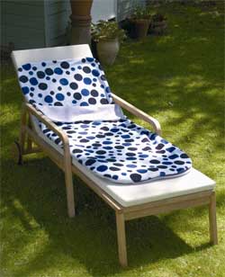 Blue Retro Spotty Luxury Sleeping Bag
