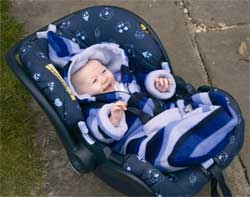 Blue Stripe Fleece Babysnuggle