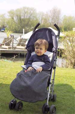 Plain Charcoal/Silver Buggysnuggle