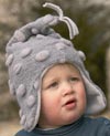 Grey Pom Pom Buggysnuggle Hat