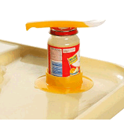 Silicone Jar Holder and Spoon