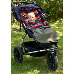 Khaki Waterproof Warm Stripe Buggysnuggle