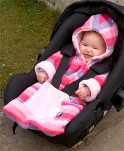 Pink Stripe Fleece Babysnuggle