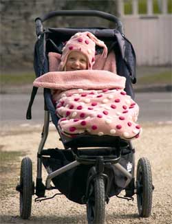 Pink Pom pom Buggysnuggle