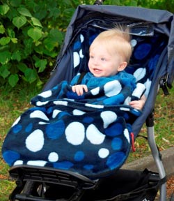 Retro Spotty Midnight Blue